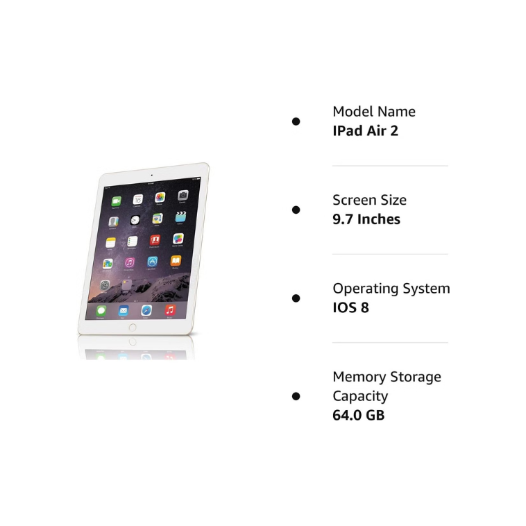 Apple iPad Air 2 – 64 GB- Gold – bjollys.com